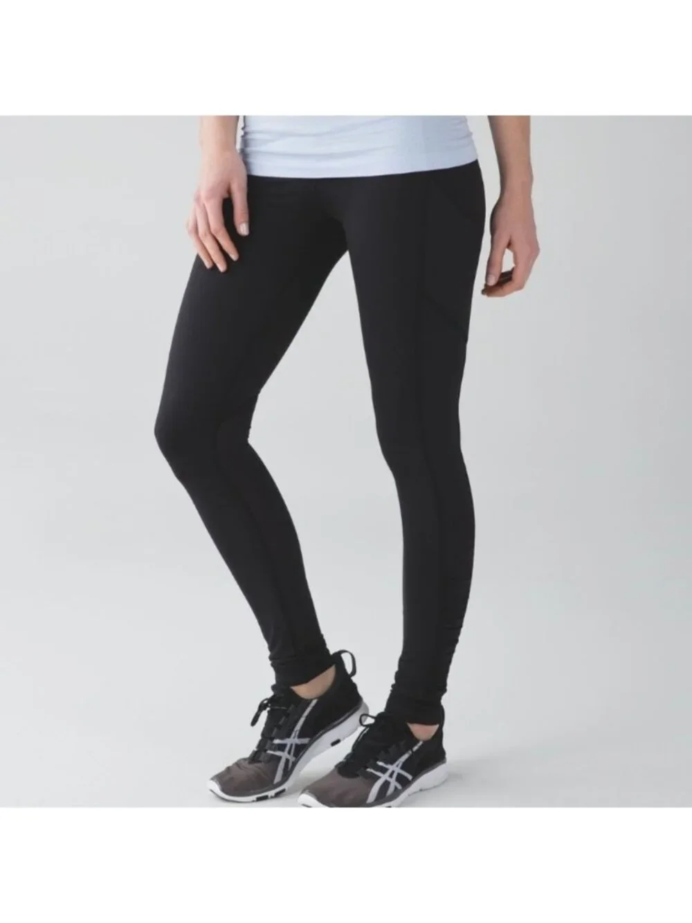 Lululemon Speed Tight Black Ruffle Luxtreme